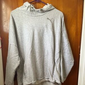 Puma Men's Light Gray Hoodie